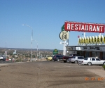 Somewhere In New Mexico we saw this cute Route 66 Restaurant with a nice view